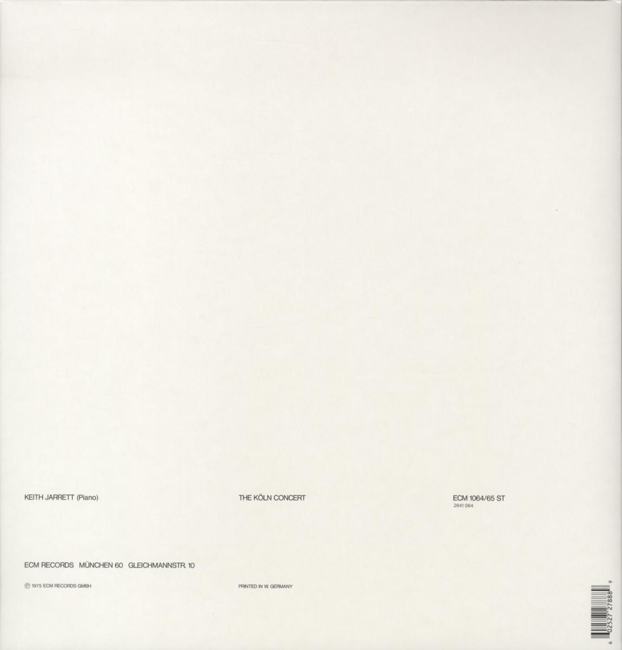 Keith Jarrett: The Köln Concert 2-LP