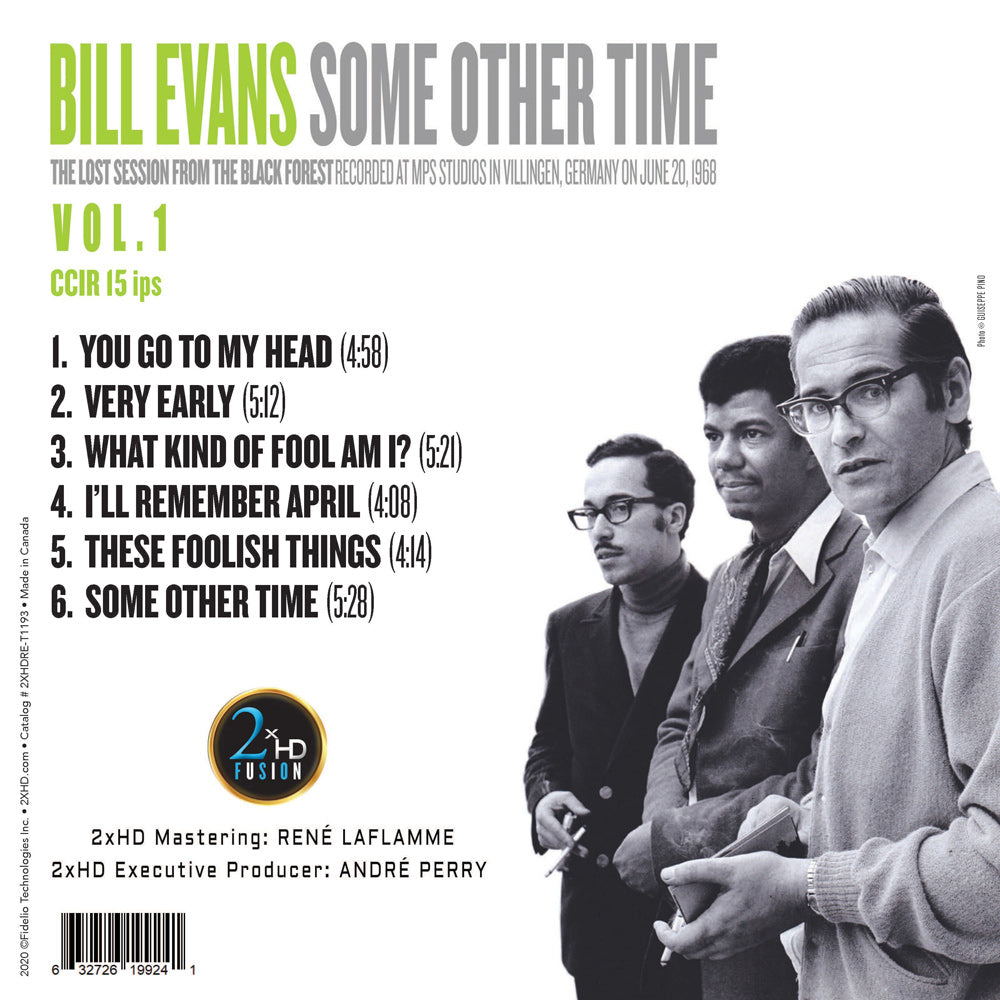 BILL EVANS * SOME OTHER TIME: THE LOST SESSION FROM THE BLACK FOREST VOL 1