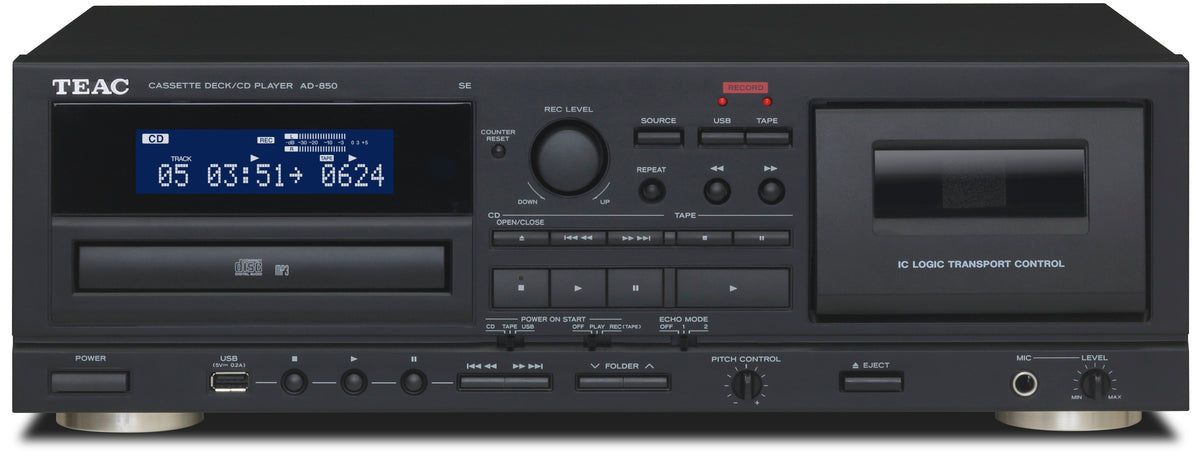 TEAC AD-850-SE CD & Cassette afspiller m/ USB