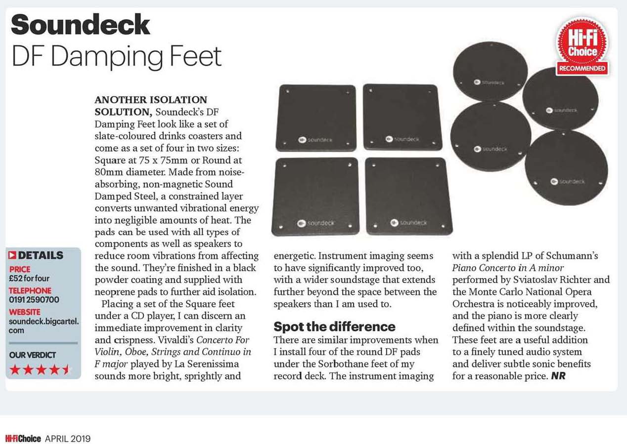 SOUNDECK DAMPING FEET