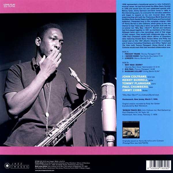 Kenny Burrell & John Coltrane: John Coltrane & Kenny Burrell (180g) (Limited Edition) LP