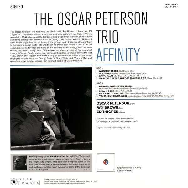 Oscar Peterson: Affinity (180g) (Limited Edition) LP