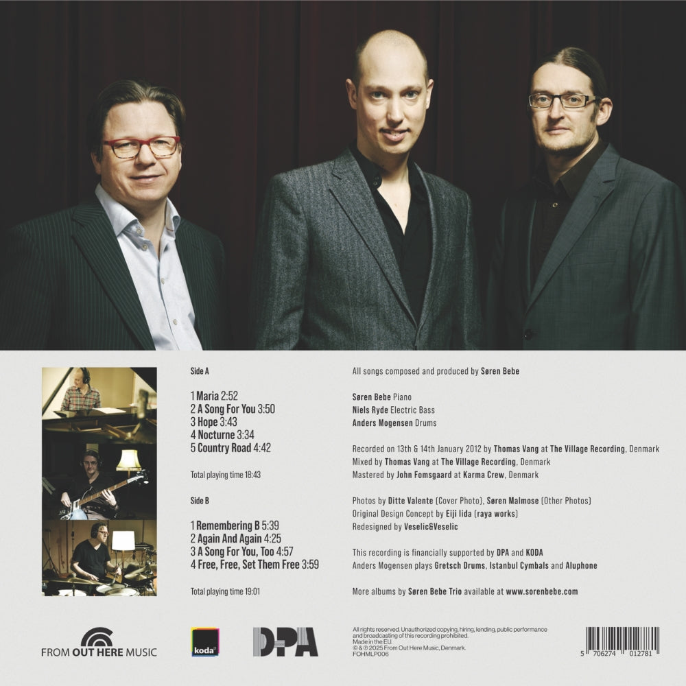 Søren Bebe Trio | A Song For You | 180g Black Vinyl