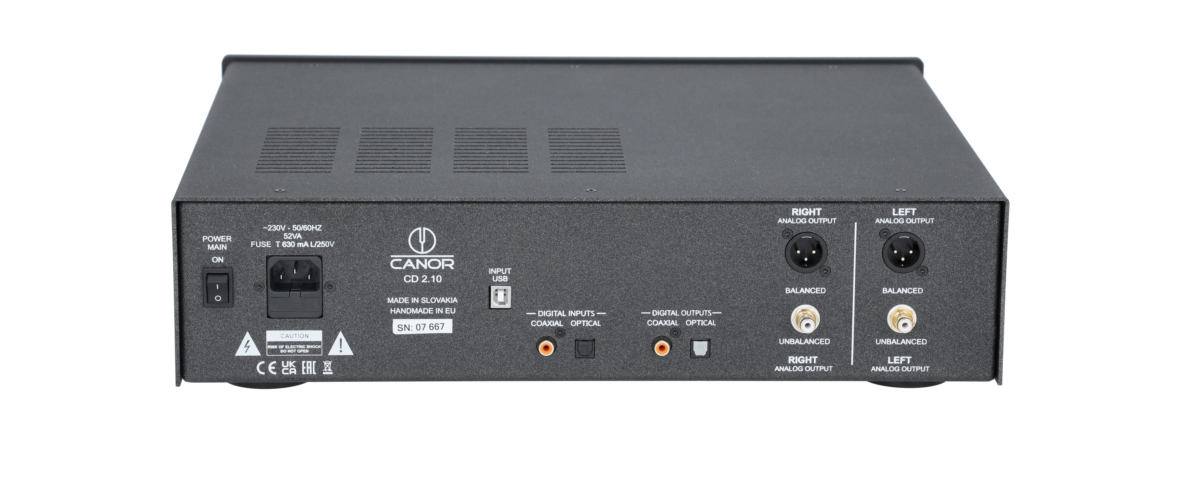 CANOR CD 2.10 Rør DAC/CD-afspiller