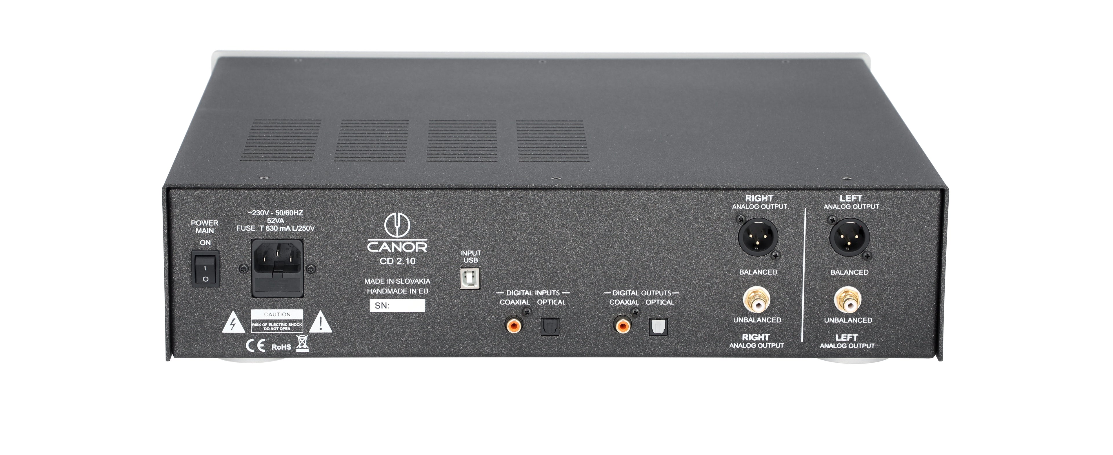 CANOR CD 2.10 Rør DAC/CD-afspiller