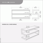 NorStone Esse TV AV HiFi Møbel Sort
