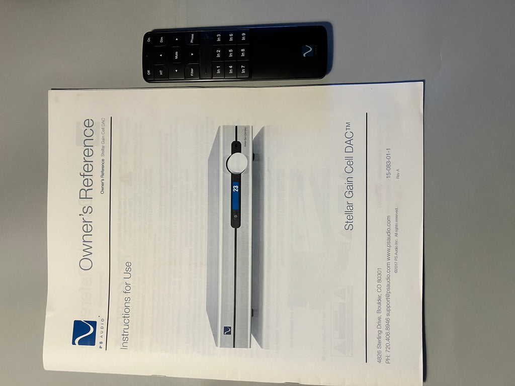 PS Audio PS Audio Stellar Gain Cell DAC / Forforstærker & DAC - BRUGT