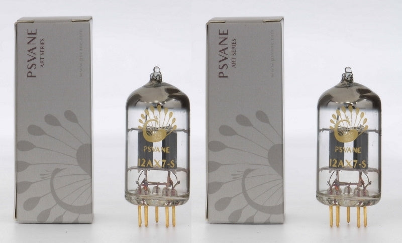 Psvane 12AX7-S Art-Series, gold-pin, matched PAIR (2 tubes)