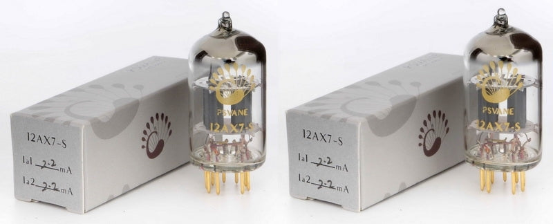 Psvane 12AX7-S Art-Series, gold-pin, matched PAIR (2 tubes)