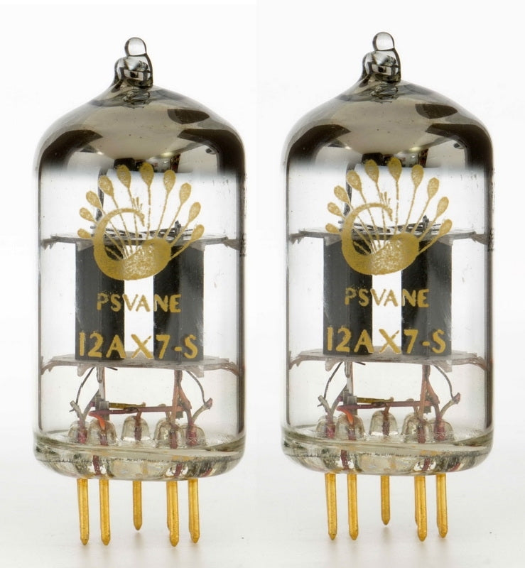 Psvane 12AX7-S Art-Series, gold-pin, matched PAIR (2 tubes)