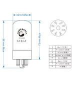 PSVANE 6V6GT Matched Pair Valve Tubes