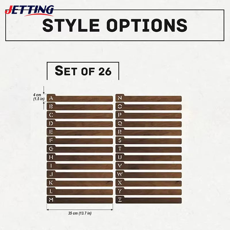 26pcs/1set Vinyl Record Dividers Alphabetical Vinyl Record Storage Dividers A-Z