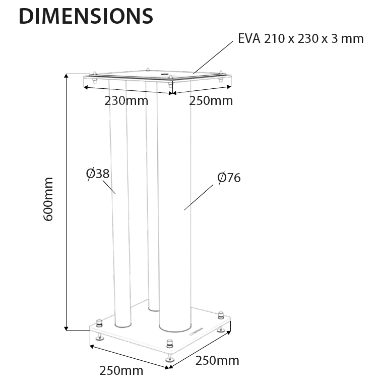 Norstone Stylum MAX højtalerstande