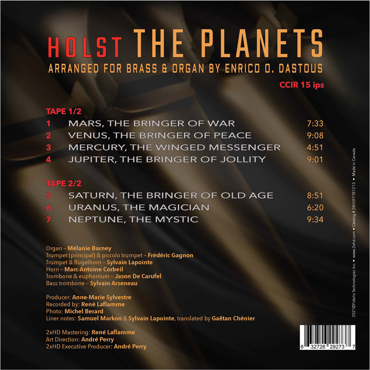 BUZZ BRASS * HOLT’S 'THE PLANETS' - DELUXE 2 TAPE EDITION