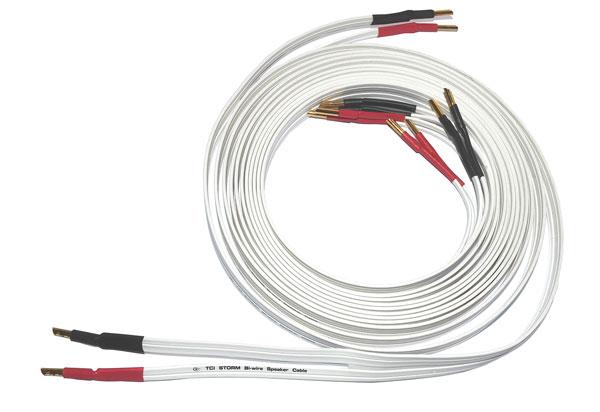 TCI Storm Bi-Wire højtalerkabel - Terminering 4mm Hollow Gold