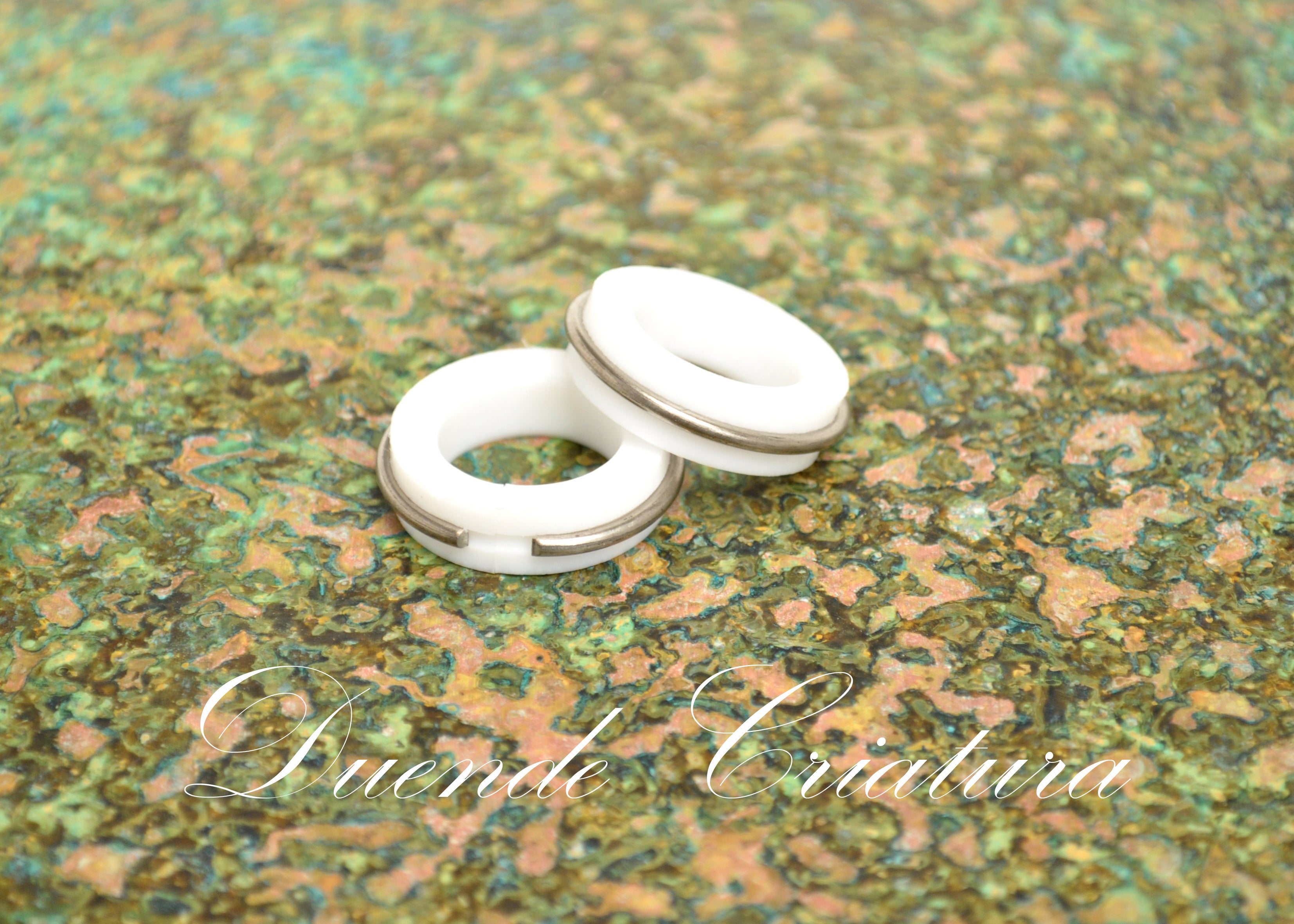 Tube Rings Teflon/Titanium - 17,5-19 mm, pakke á 2 stk.