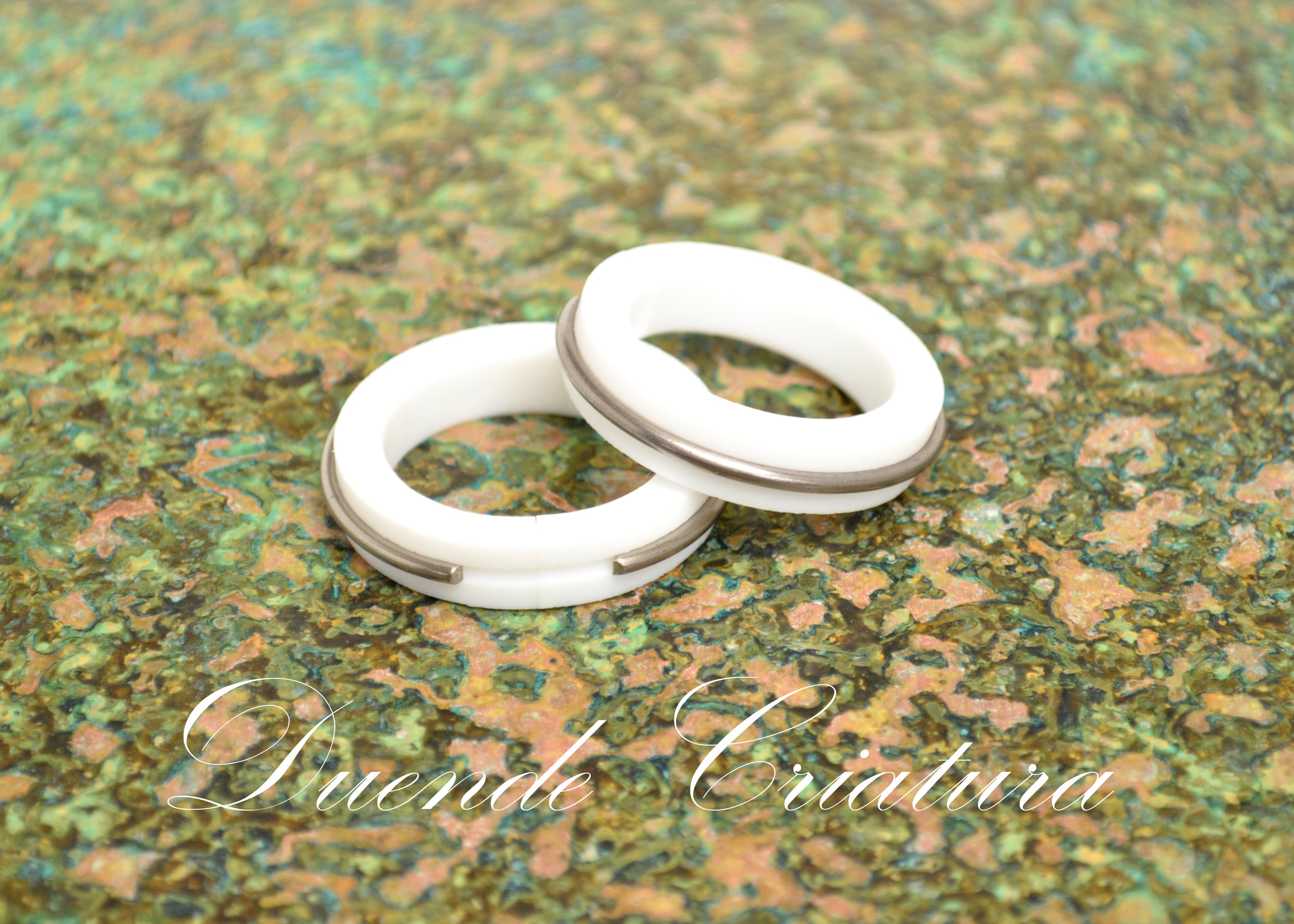 Tube Rings Teflon/Titanium - 26-29 mm, pakke á 2 stk.