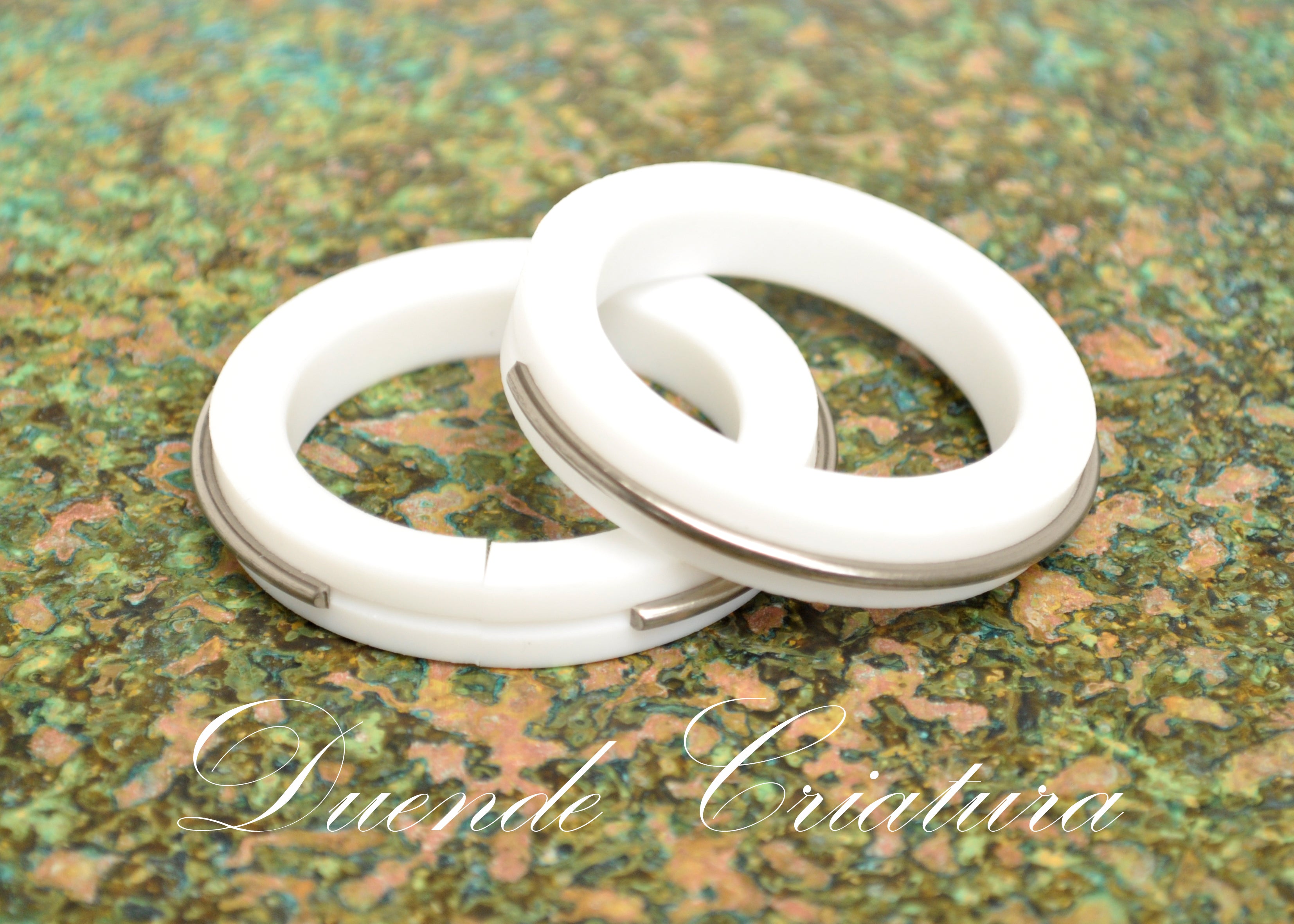 Tube Rings Teflon/Titanium - 43-47 mm, pakke á 2 stk.