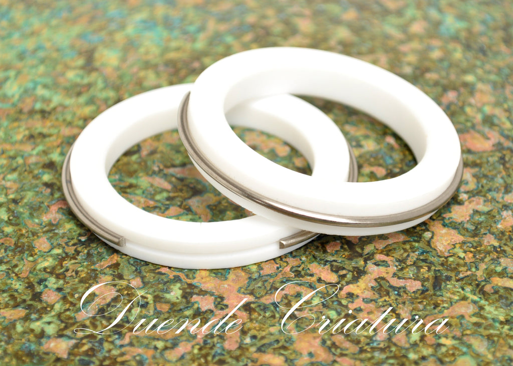 Tube Rings Teflon/Titanium - 50-54 mm, pakke á 2 stk.