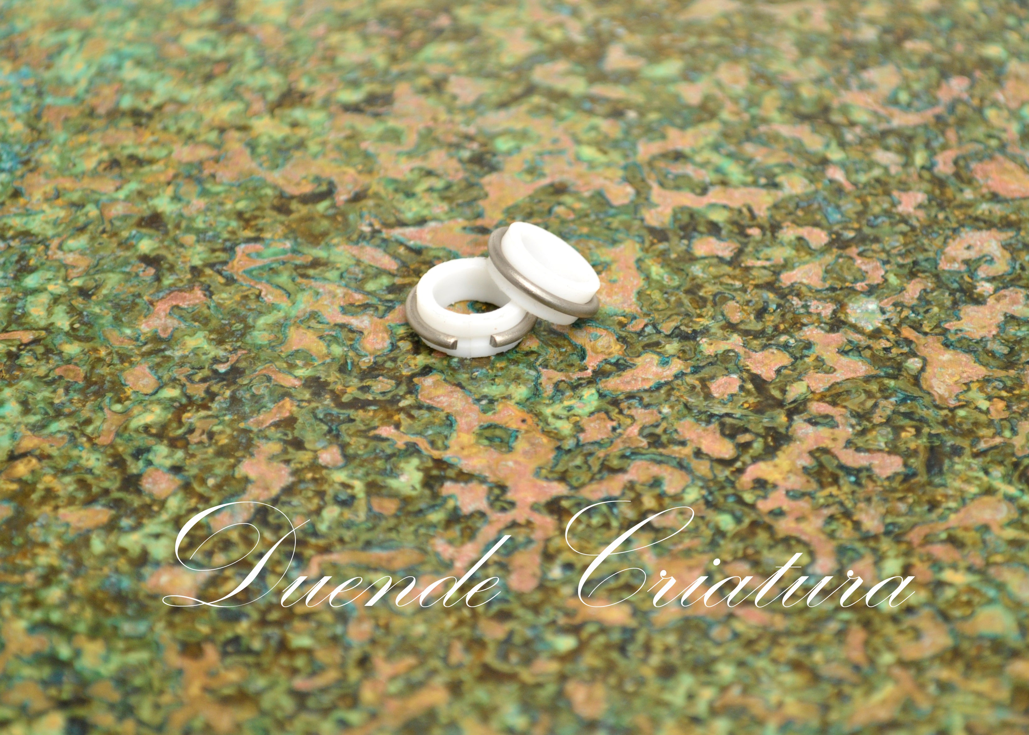 Tube Rings Teflon/Titanium - 9-10 mm, pakke á 2 stk.