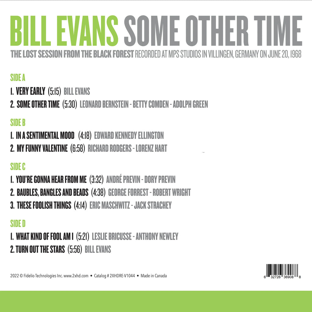 Bill Evans - Some Other time - The Lost Session from the Black Forest 45 rpm Vinyl