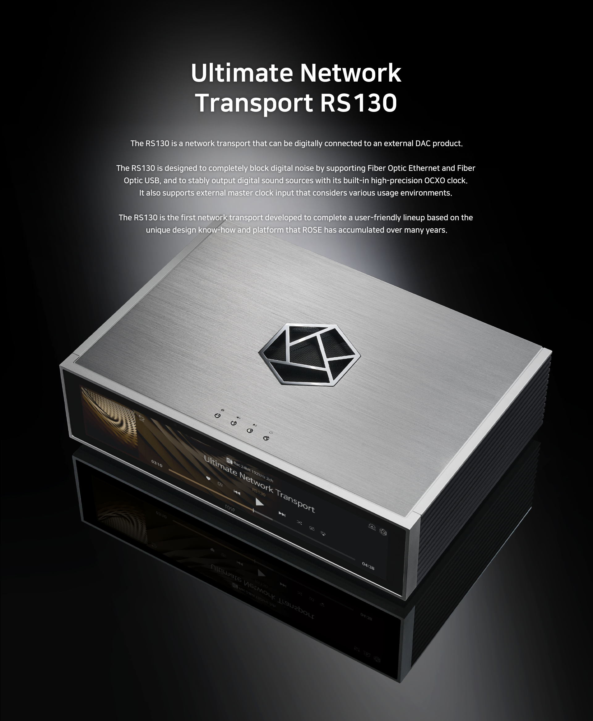 HiFi ROSE RS130 Netværktransport Streamer