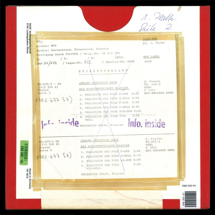 Johann Sebastian Bach -   The Well-Tempered Clavier / PART 1/2 - Tape 3+4