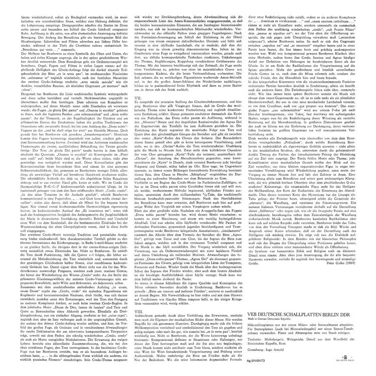 MISSA SOLEMNIS IN D MAJOR, OP.123 – LUDWIG VAN BEETHOVEN by Gewandhausorchester Leipzig - Conductor: