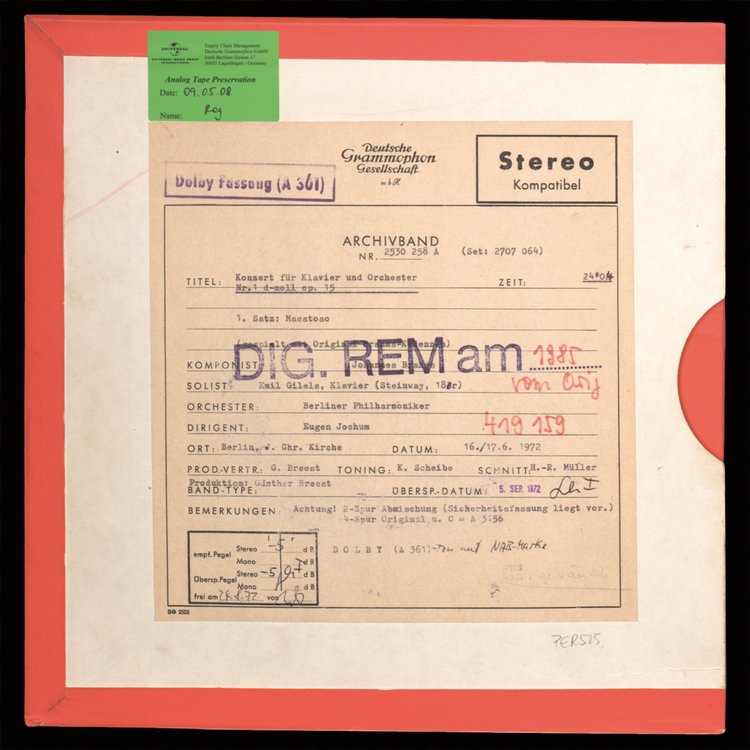 Johannes Brahms -  Concerto for Piano and Orchestra No.1 in D minor, Op. 15