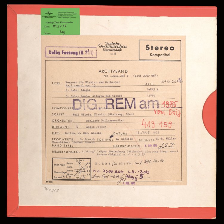 Johannes Brahms -  Concerto for Piano and Orchestra No.1 in D minor, Op. 15