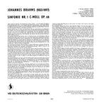 JOHANNES BRAHMS – SYMPHONY NO 1