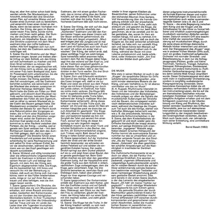 DIE KLUGE (THE WISE GIRL) by Carl Orff