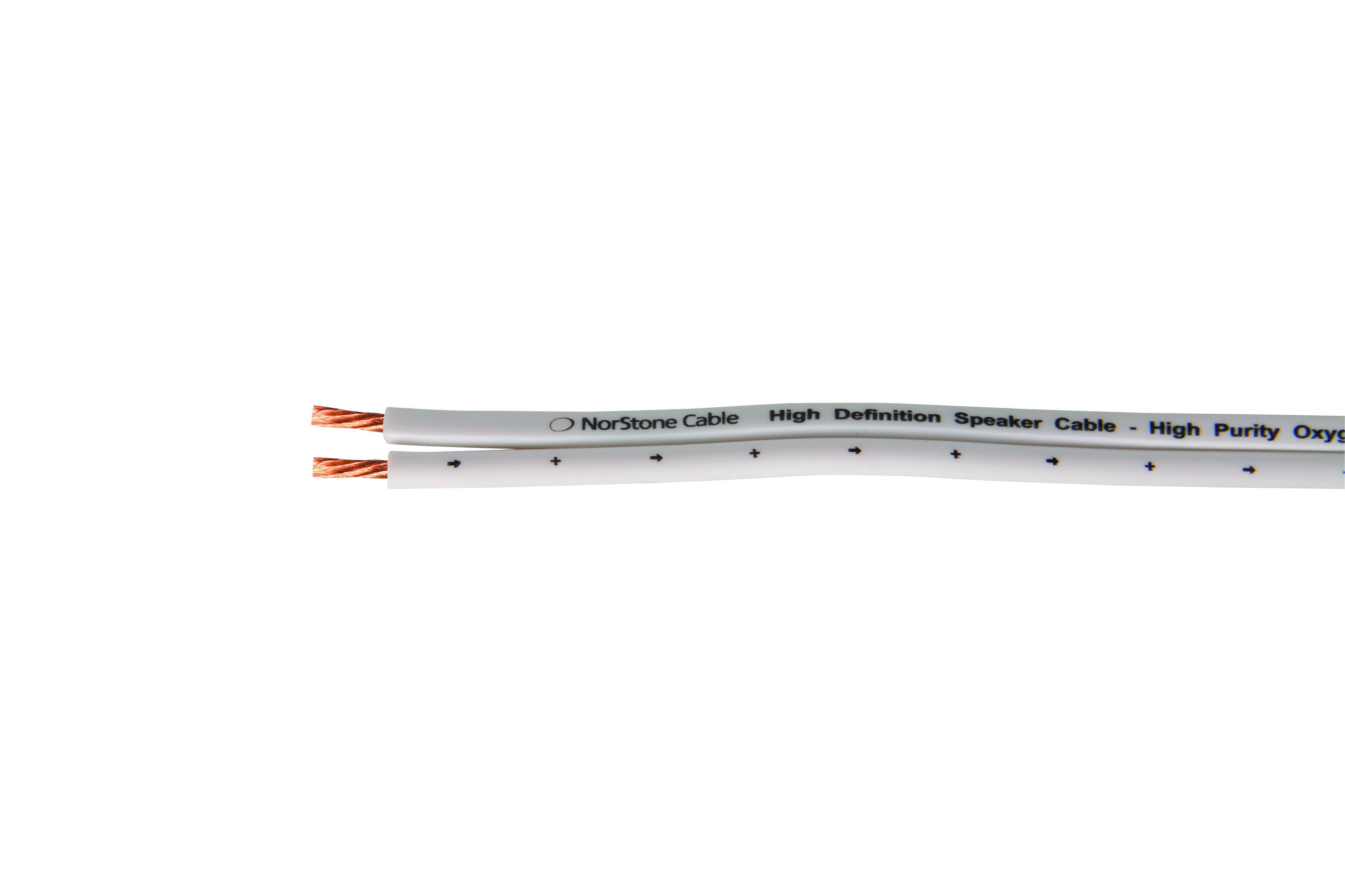 NorStone W150 Højttalerkabel 2x 1.5mm2) Hvid 15 meter