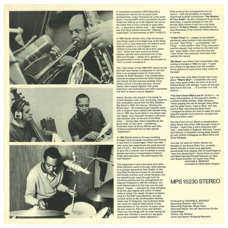 A DAY IN COPENHAGEN by Dexter Gordon - Sallingboe Audio