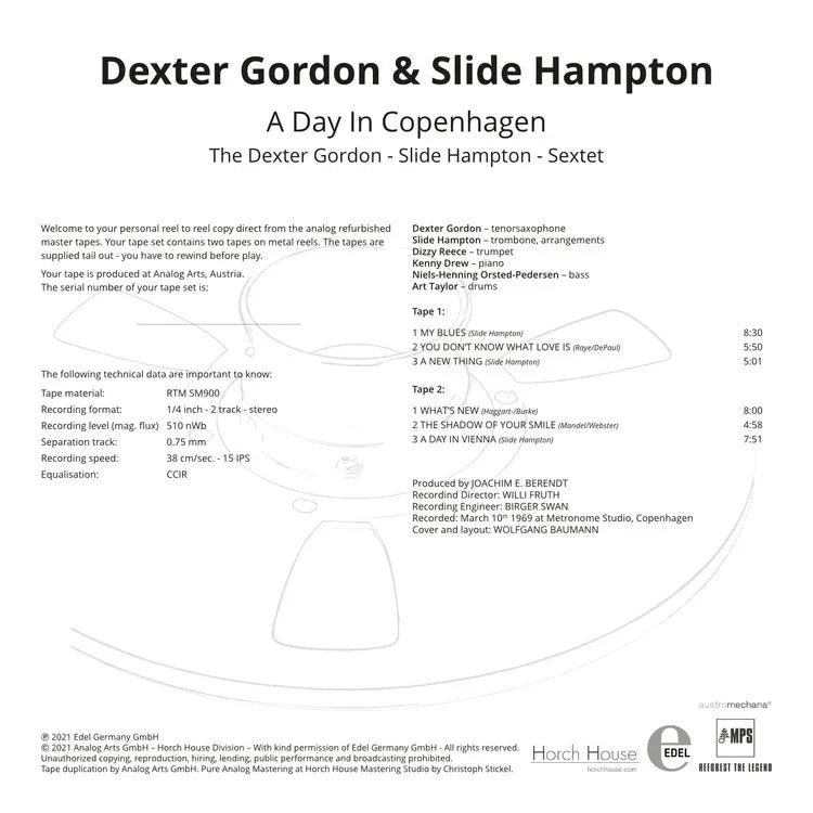 A DAY IN COPENHAGEN by Dexter Gordon - Sallingboe Audio