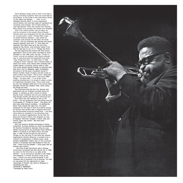 The Dizzy Gillespie Reunion Big Band - 20TH AND 30TH ANNIVERSARY (LIVE IN BERLIN)