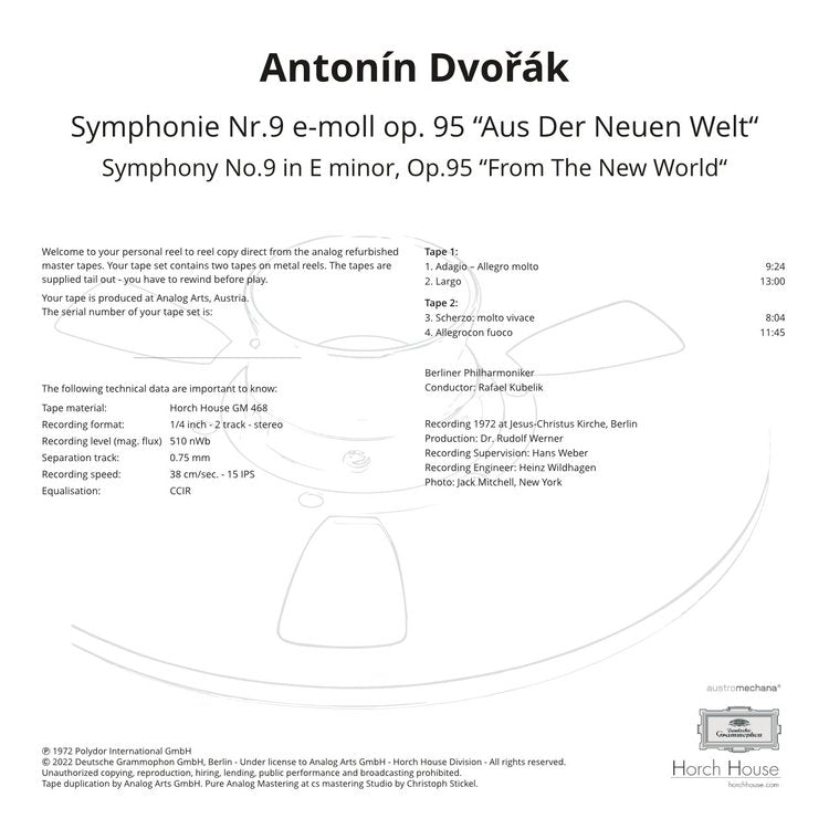 Antonín Dvořák -  Symphony No.9 in E minor, Op.95 “From The New World“