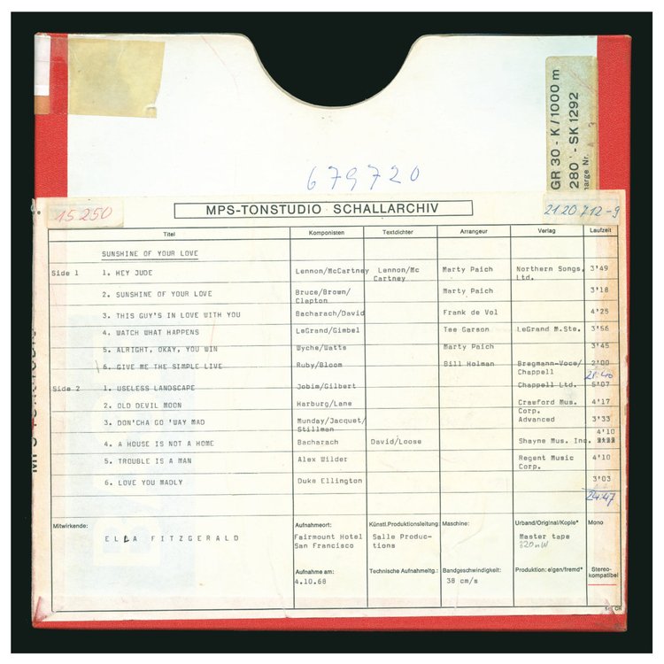 SUNSHINE OF YOUR LOVE by Ella Fitzgerald