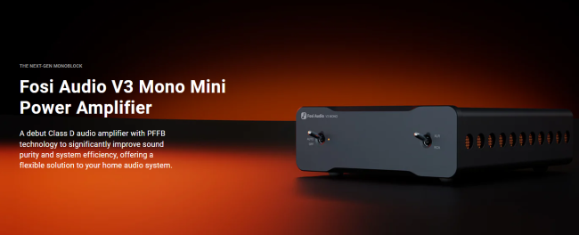 Fosi Audio V3 Mono 48V Effektforstærker
