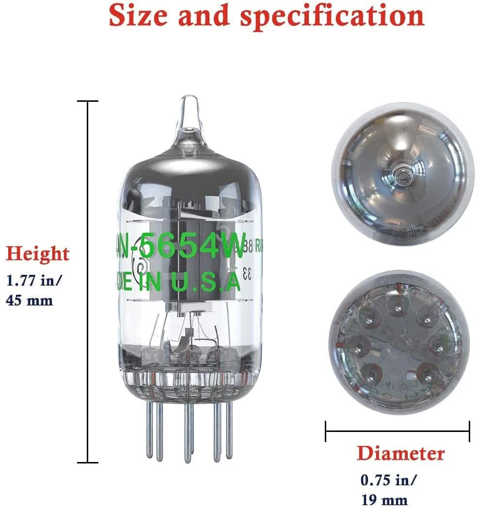 Fosi Audio 5654W Vacuum Tubes / Matched pair