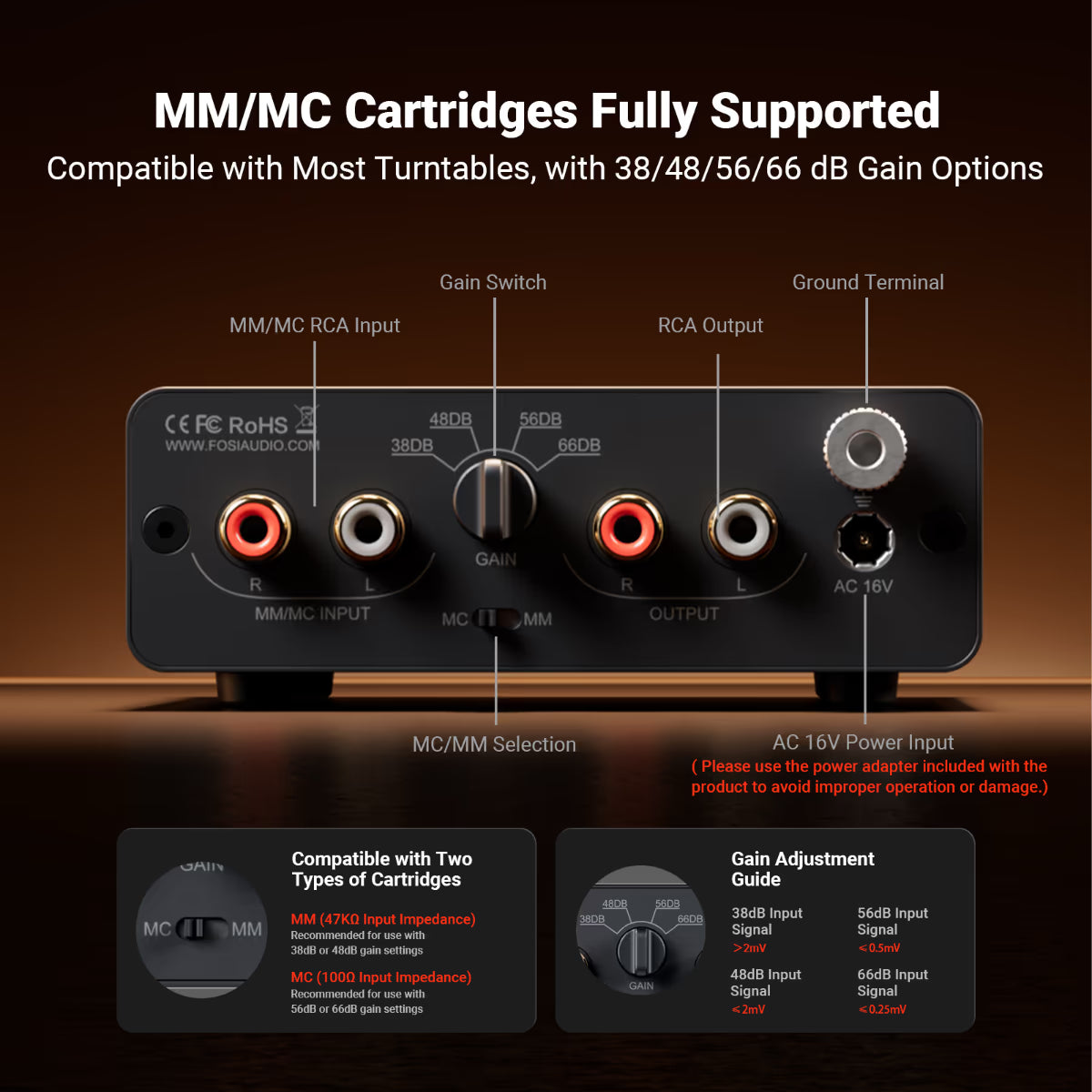 Fosi Audio Box X5 Phonostage / Riaa