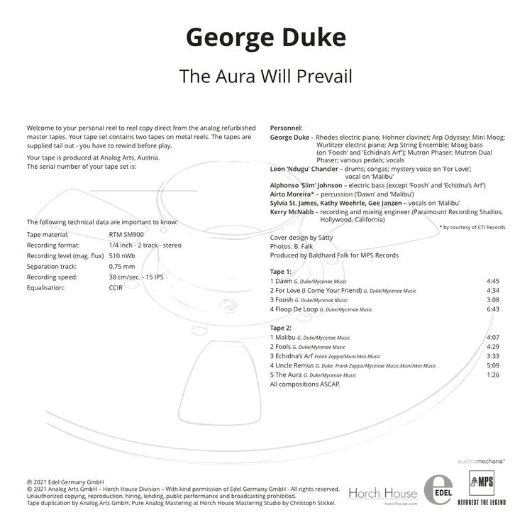 THE AURA WILL PREVAIL by George Duke