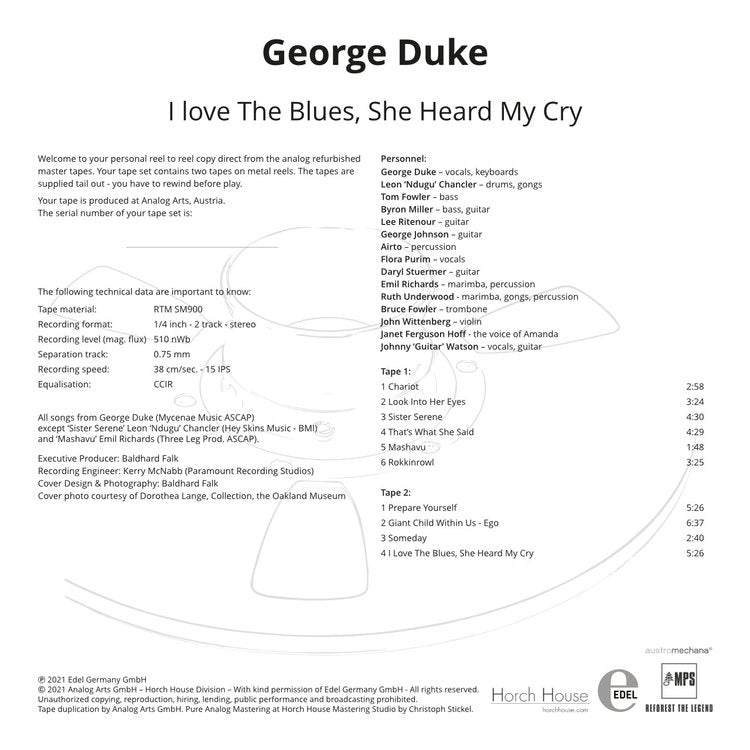 I LOVE THE BLUES – SHE HEARD MY CRY