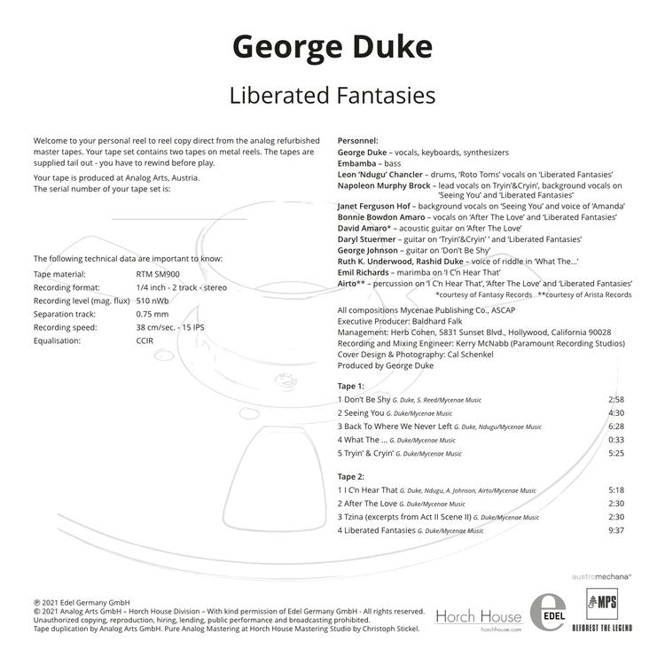 LIBERATED FANTASIES by George Duke