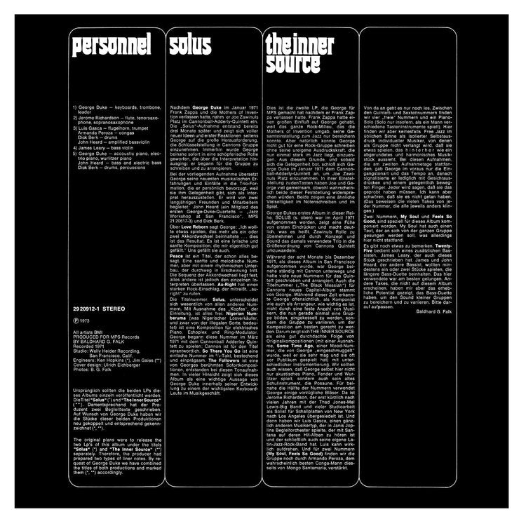 THE INNER SOURCE by George Duke