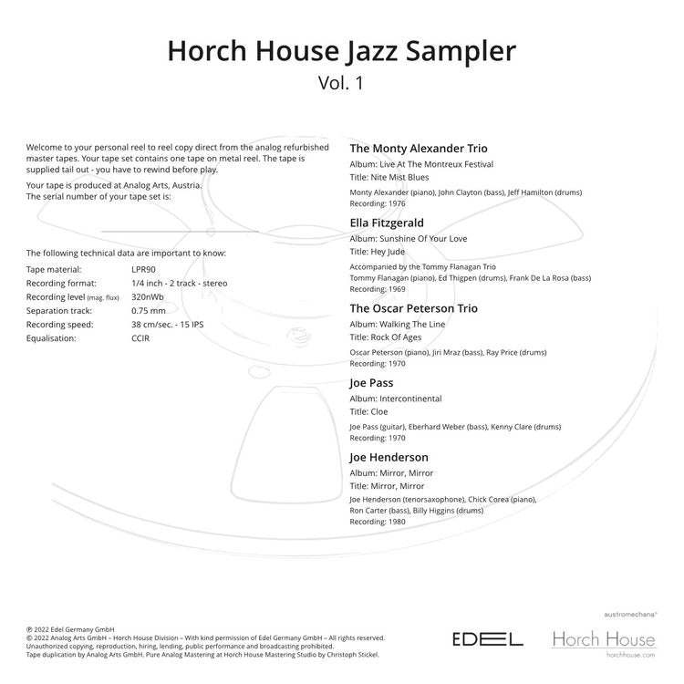 Horch House Jazz Sampler Vol. 1