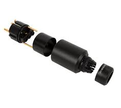 ETI Research Legato Schuko Power Connector (pris per stk.)