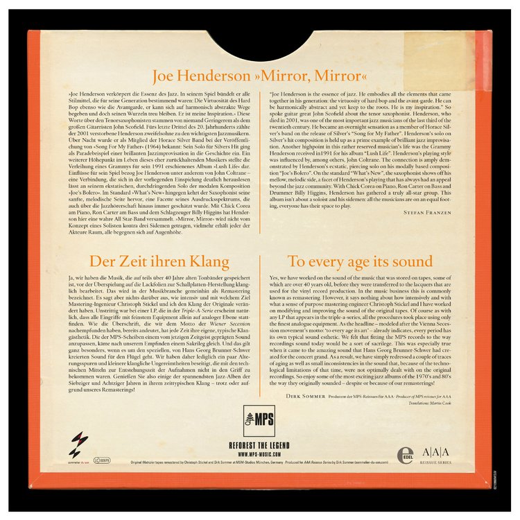 MIRROR, MIRROR by Joe Henderson, Chick Corea