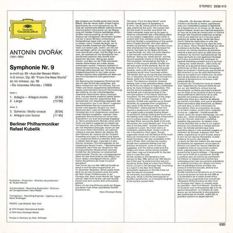 Antonín Dvořák -  Symphony No.9 in E minor, Op.95 “From The New World“
