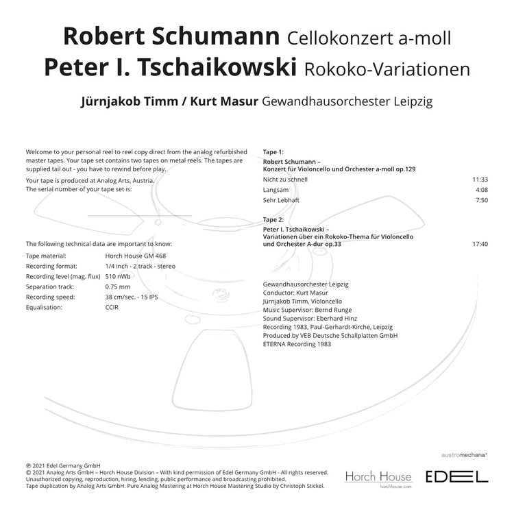 ROBERT SCHUMANN/PETER TSCHAIKOWSKI